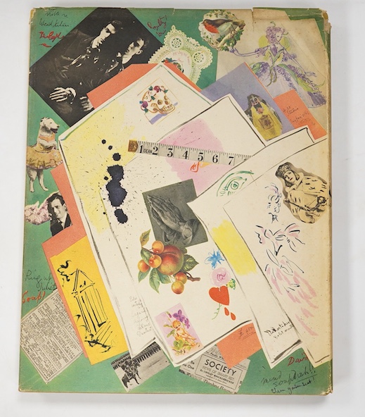 Beaton, Cecil - Scrapbook, 1st edition, 2nd printing, 4to, with illustrations, some in colour, yellow cloth with unclipped pictorial d/j, ink presentation inscription to front fly leaf, dated Christmas 1937, Batsford, 19